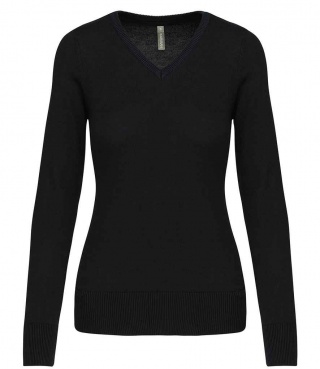 Kariban KB966 Ladies Cotton Acrylic V Neck Sweater